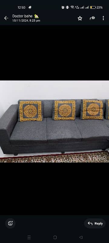 6 Seater L shape Sofa  15/16 Condition 1