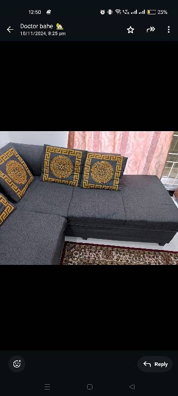 6 Seater L shape Sofa  15/16 Condition 2