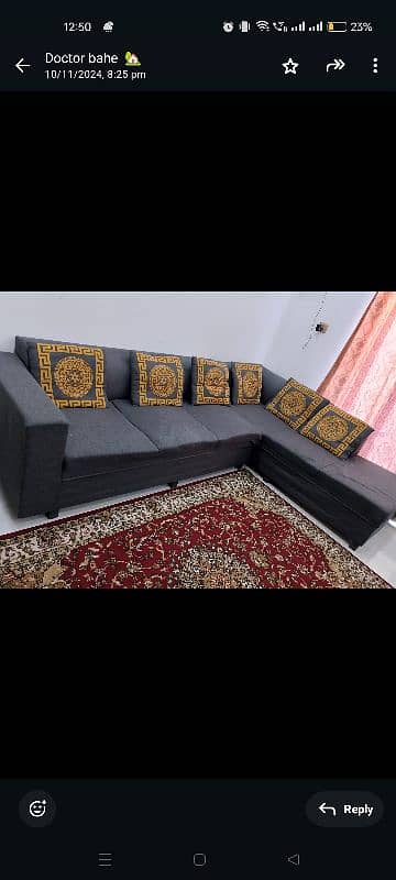 6 Seater L shape Sofa  15/16 Condition 3