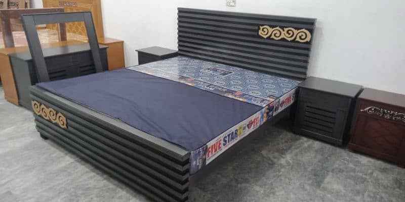 bed set / wooden bed set / luxury bed set /side tables / bed room set 1