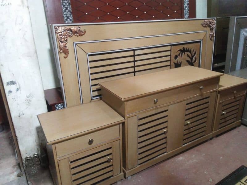 bed set / wooden bed set / luxury bed set /side tables / bed room set 3