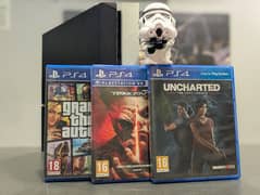 PS4 white 500gb with 3 games