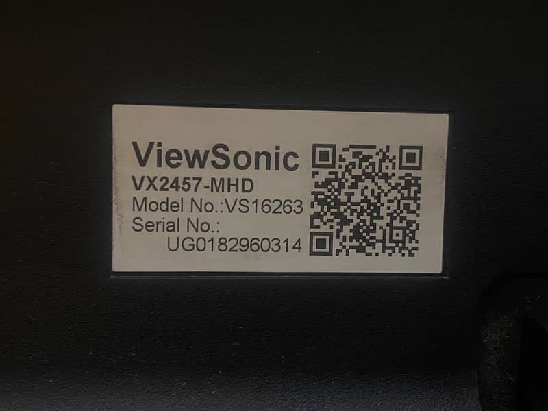 ViewSonic VX2457 MHD 24” Gaming Monitor 0