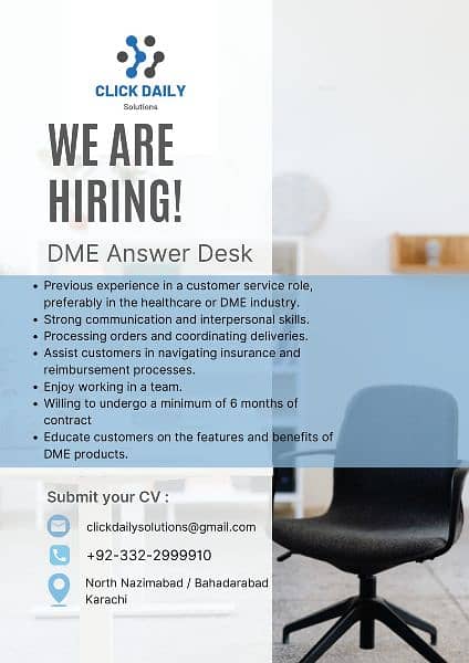 Hiring Agents for DME CAMPAIGN 0