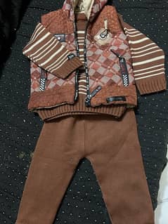 3pc baby boy dress with jacket