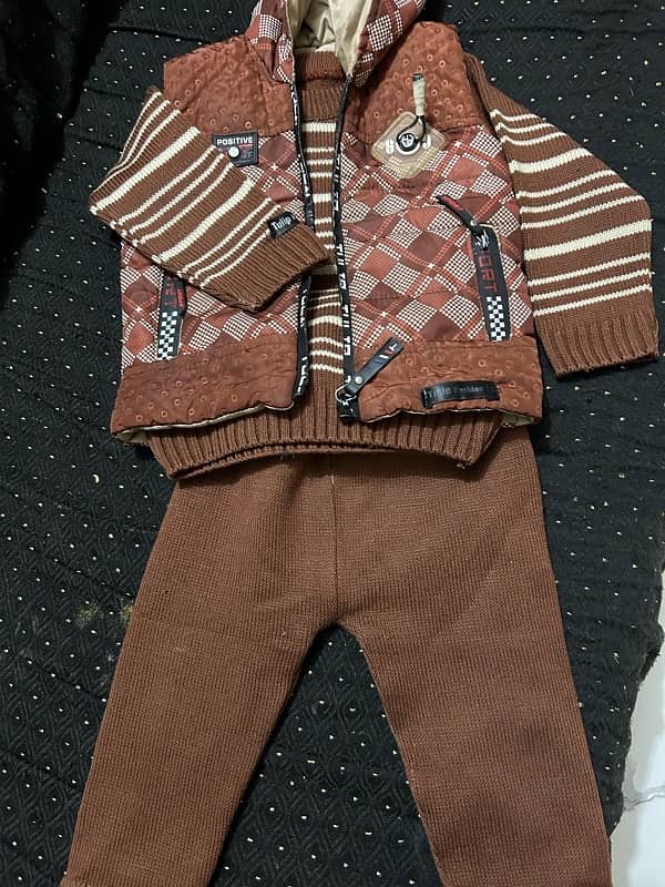 3pc baby boy dress with jacket 0