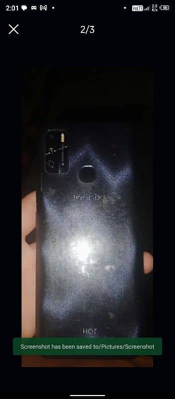 Infinix hot 9 play with broken pannel but working 1