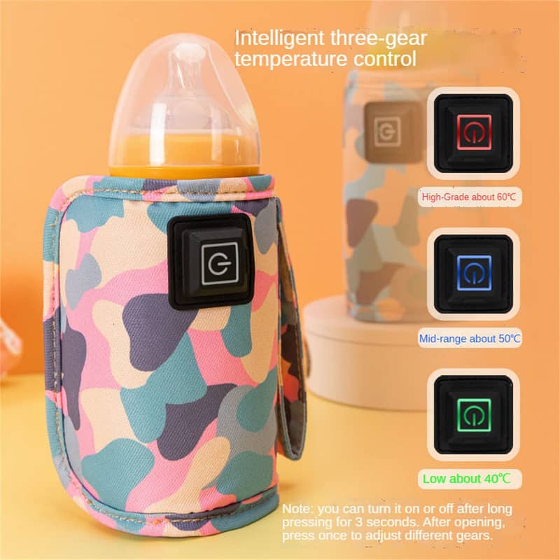 USB Milk Water Warmer Insulated Bag,Baby Nursing Bottle 7