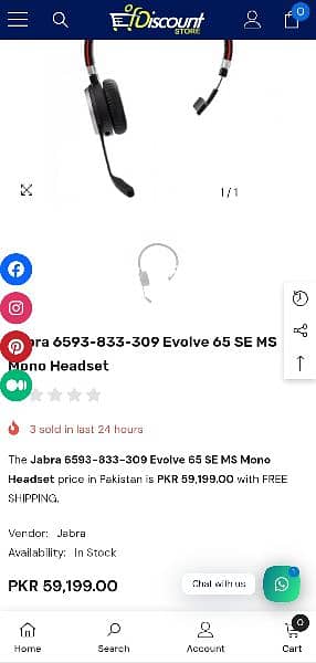 Jabra Evolve 65 Bluetooth Headset 1