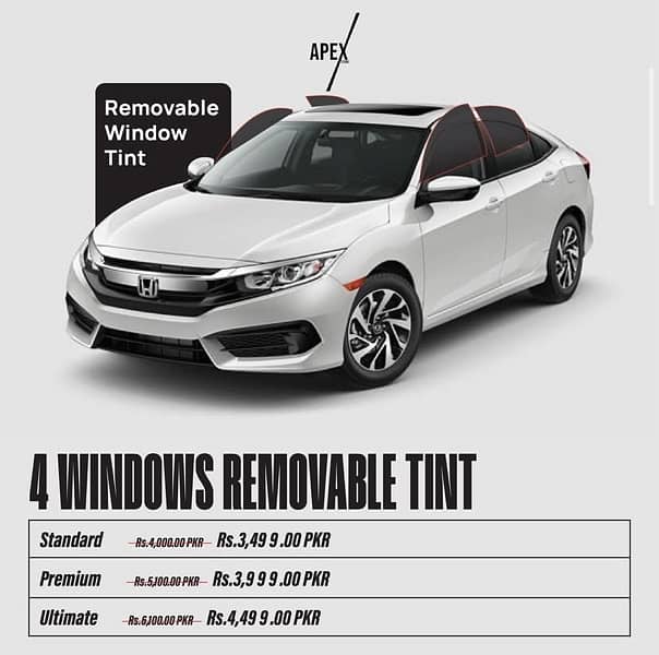 Custom Window Removeable tints For each Cars 8