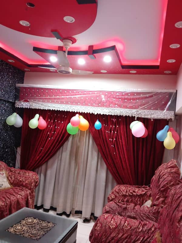 VVIP 4 ROOM FLAT FOR SALE ALGHAFOOR ATRIUM TOWER SECTOR 11A NORTH KARACHI 4