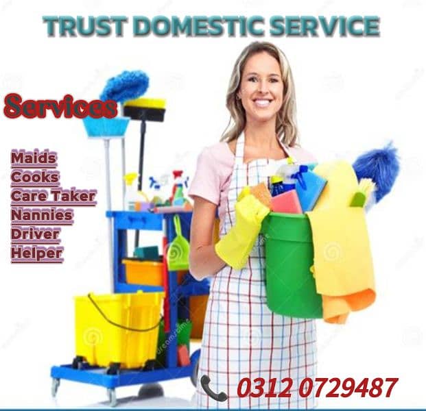 MAIDS / NANNIES / COOKS/ CARE TAKER ALL DOMESTIC STAFF PROVIDER 0