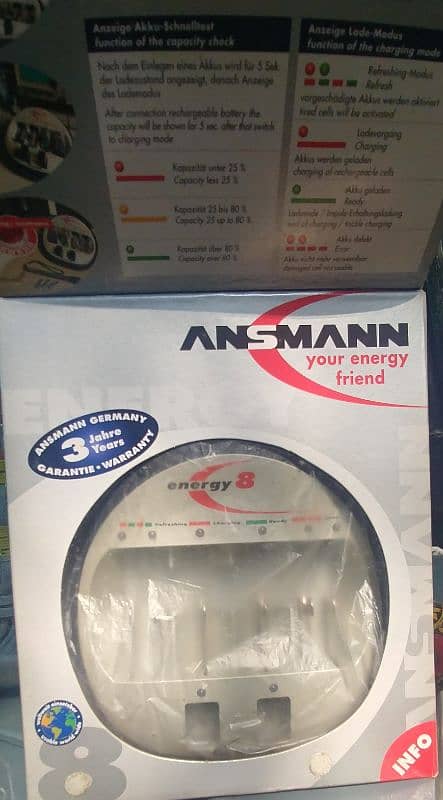 ANSMANN rechargeable Cell charger Germany 0309-5577557 1