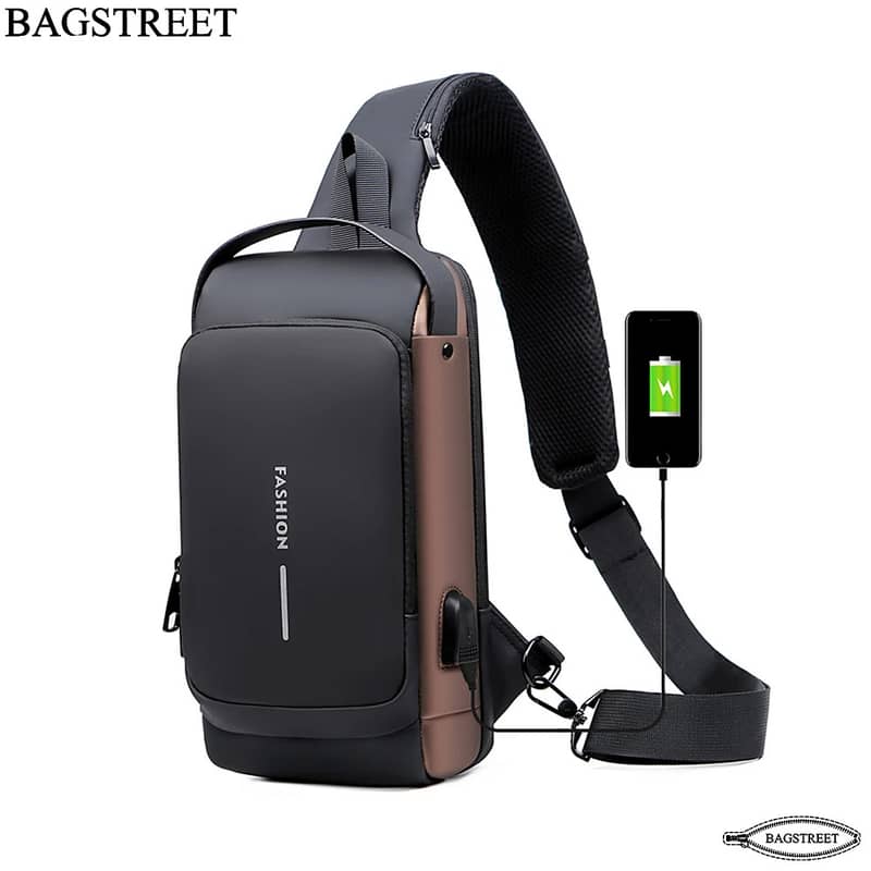 BAGSTREET Fashion Sling Bag With Combination Lock Crossbody Bag 1