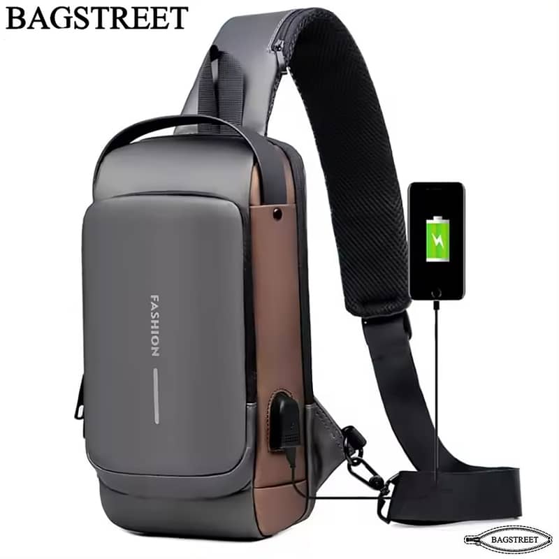 BAGSTREET Fashion Sling Bag With Combination Lock Crossbody Bag 2