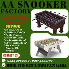 Football Games | Foosball Game manufacturing | Carrom Board | Table