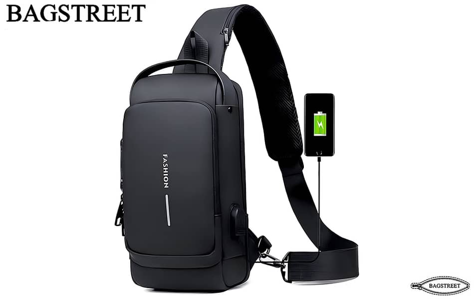 BAGSTREET Fashion Sling Bag With Combination Lock Crossbody Bag 0