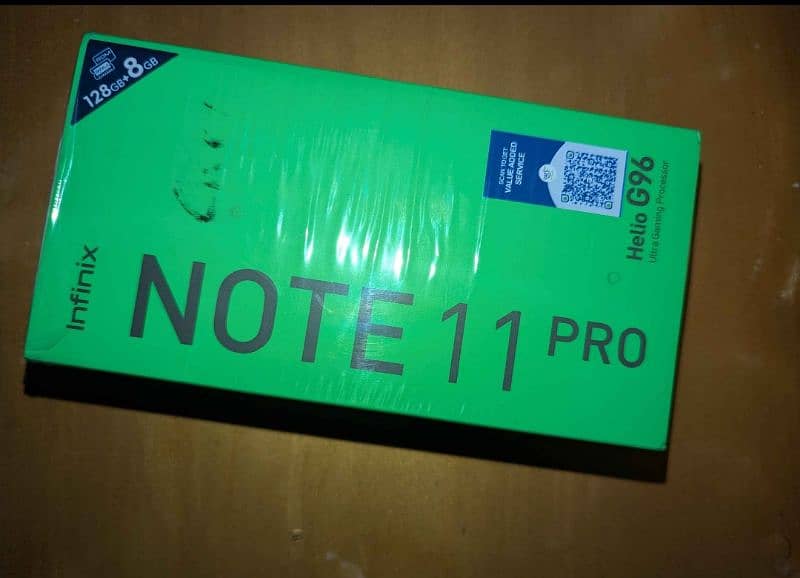 Infinix note 11pro with box 1