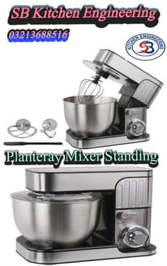 Dough mixer table stand 8L pizza oven fryer kitchen equipment Q