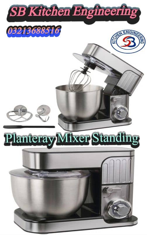 Dough mixer table stand 8L pizza oven fryer kitchen equipment Q 0