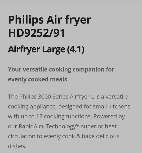 Philips Air Fryer 9252/91 3