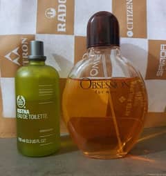 ck obsession & kistna body shop perfumes