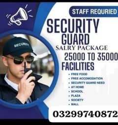 Gaurd staff required house guard supervisor plaza guard