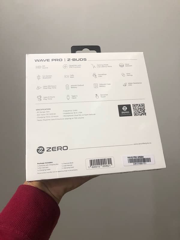 Zero Wave Pro Zbuds box pack 1