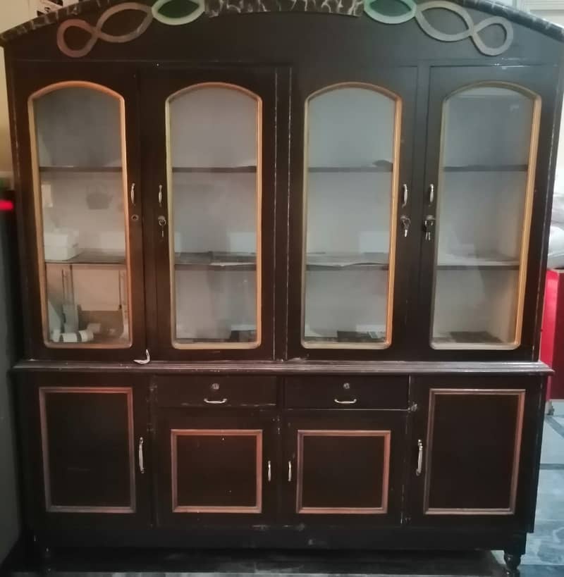 Wooden Cabinet, Show Case and Dressing table for Sale 3