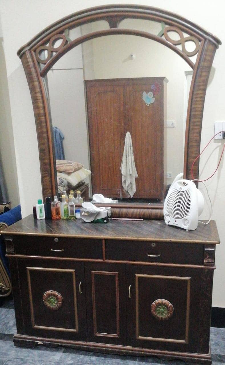 Wooden Cabinet, Show Case and Dressing table for Sale 5