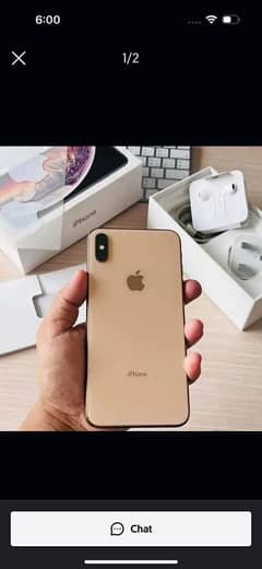 apple iPhone xs max double  sim pta approved 256 GB 10 by 10 ha