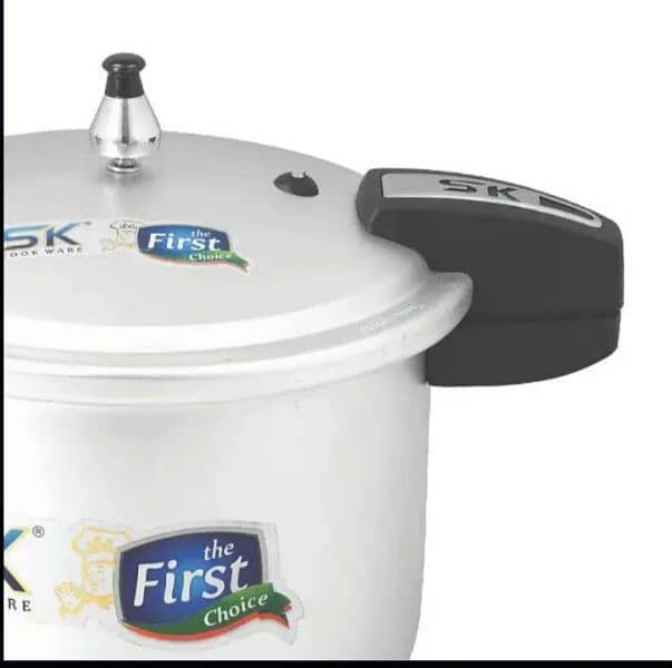 High-Quality 5L Aluminium Pressure Cooker - 2 Pcs Set for Efficient 5