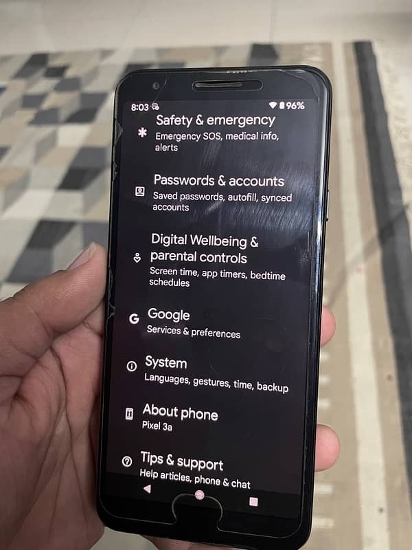 Google Pixel 3A Super Fast Phone Pta Approved 7