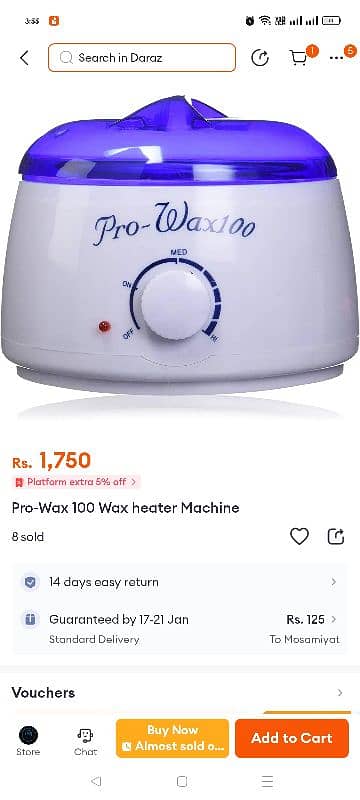 wax machine(999) and hair dryer (599) 1