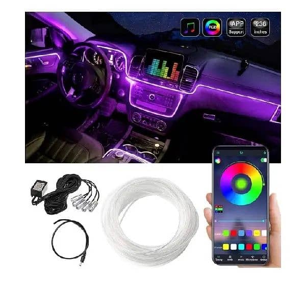 car ambient light Bluetooth control 0