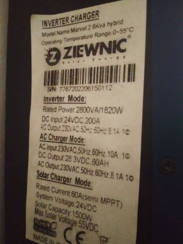 Solar Inverter , Ziewnic  2.8kv Hybrid 6