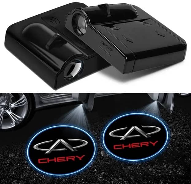 chery qq door open logo light projector 0