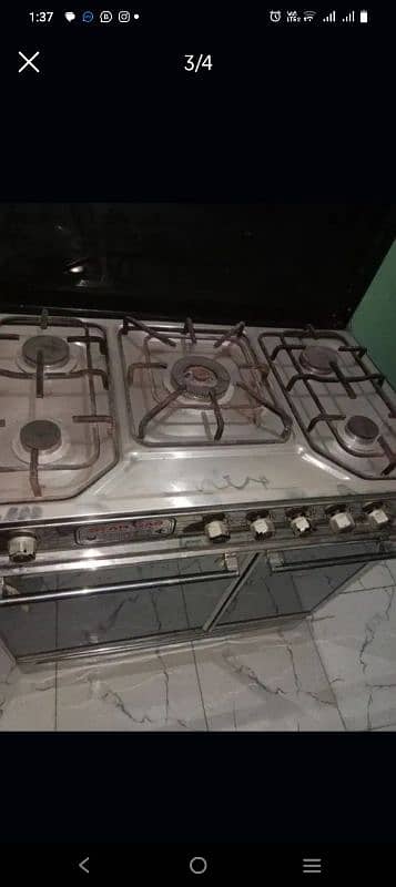 stove 5 oven argent sell Karachi Lyari ceel choke 1