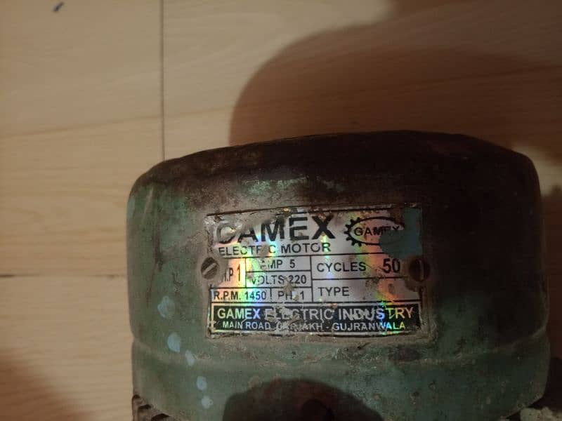 Gamex original motor 1 hp 1