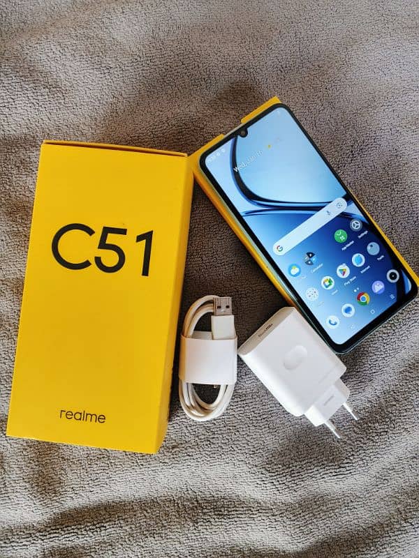 Realme C51 4/128 GB With Box Charger 0