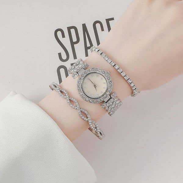 New Hot-Selling High-End Diamond-Studded Exquisite Women's Watch 2