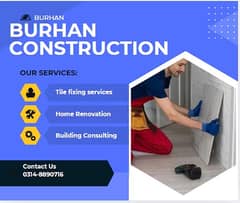 Tile Fixer/Construction/ /Plumbering work / Marble Tiles Service