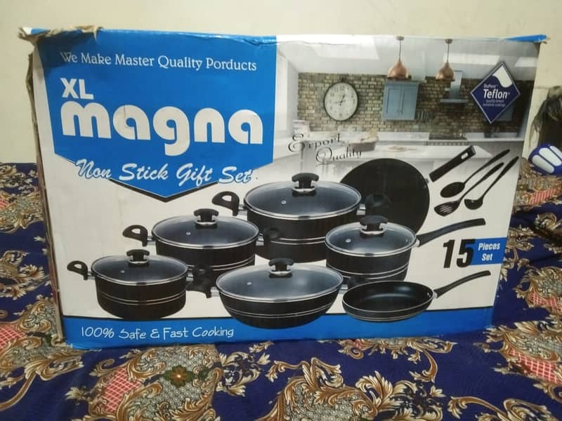 kitchen . non stik 15 pieces set for sale kartn pak 5