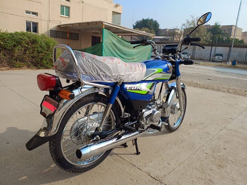 Blue Japanese Atlas Honda Cd-70 Only 2197 KMs Driven. 2