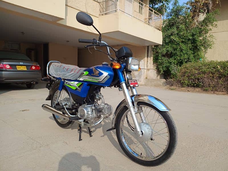 Blue Japanese Atlas Honda Cd-70 Only 2197 KMs Driven. 1