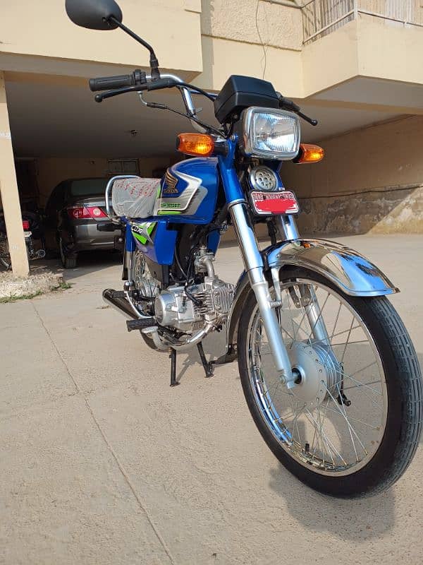 Blue Japanese Atlas Honda Cd-70 Only 2197 KMs Driven. 8