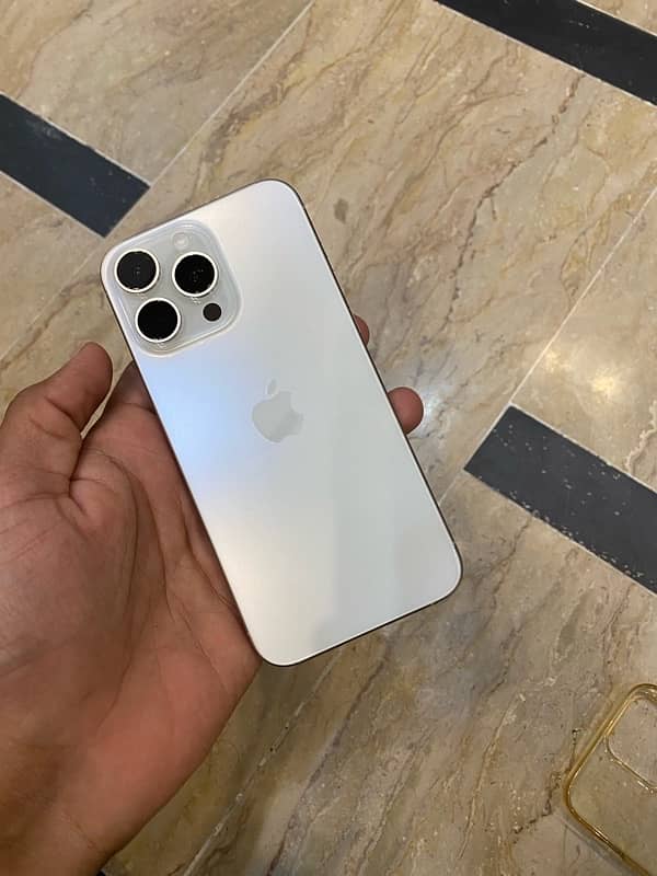 iphone 15pro max non pta jv white color 0