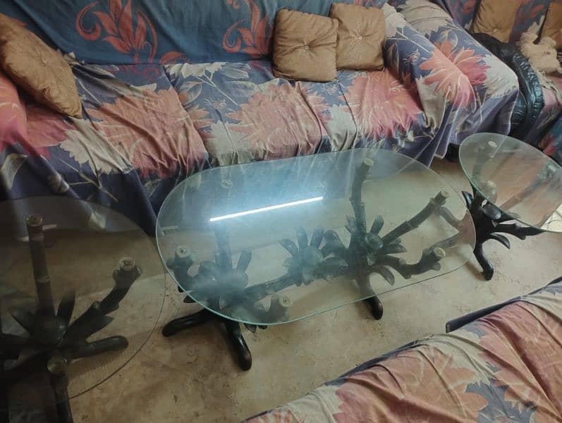 used center glass table 2