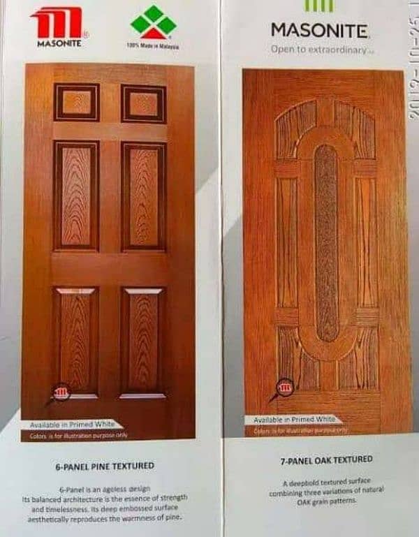 Melamine/Malaysian/Ash panel doors/Solid/Semi solid wooden doors 6