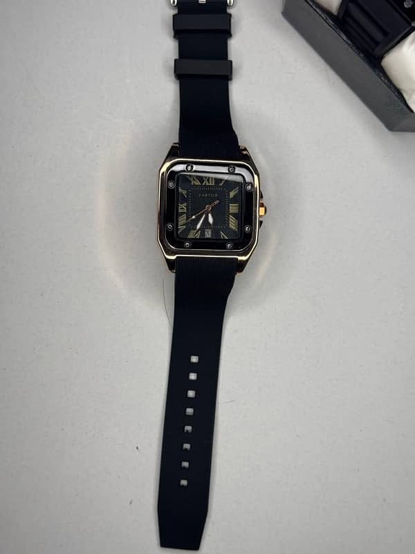 Cartier Square Design Strap Watch 1